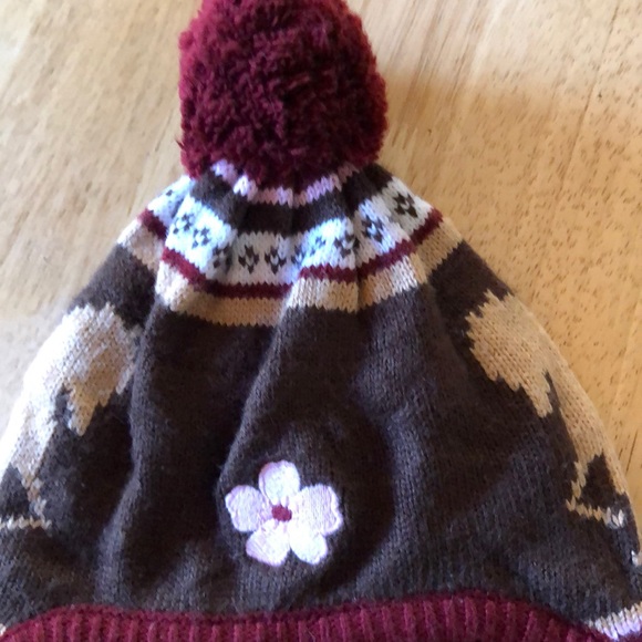 Crazy 8 Winter Hat - Horses with pink flowers and tassels Child Small size 4-6 - Picture 8 of 8